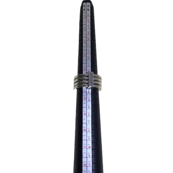 Gucci 4 Bands Ring in Sterling Silver (size 6 5/8) - Picture 7 of 7